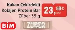 ZÜBER KAKAO ÇEKİRDEKLİ KOLAJEN PROTEİN BAR ZÜBER KAKAO ÇEKİRDEKLİ KOLAJEN PROTEİN BAR